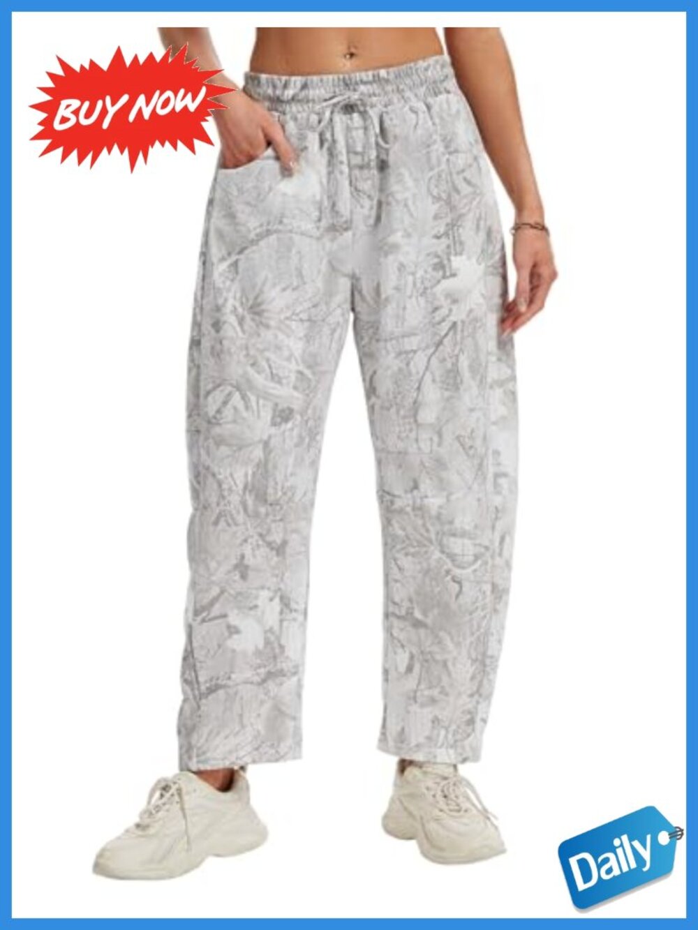 Barrel Leg Sweatpants Wide Leg Baggy Lounge Joggers Drawstring Pockets